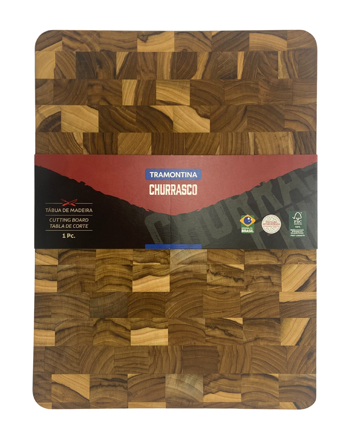 Tramontina Tabla de Madera Teca Churrasco Premium 50 x 38 cm