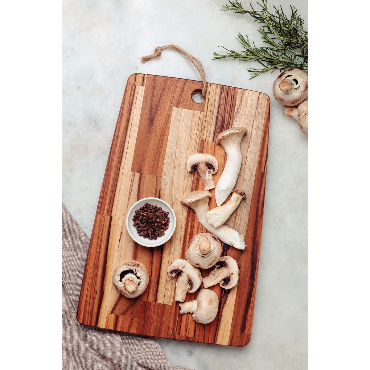 Tramontina Tabla de Madera Teca para Cortar y Servir Kitchen 40 x 28 cm