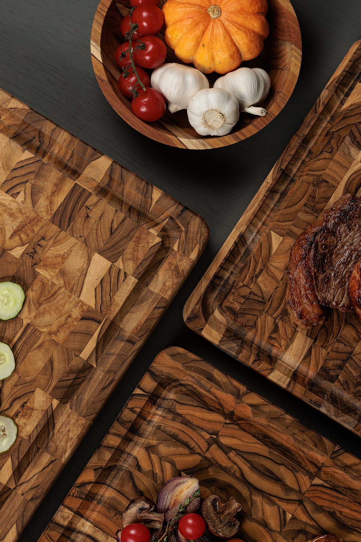 Tramontina Tabla de Madera Teca Churrasco Premium 60 x 40 cm