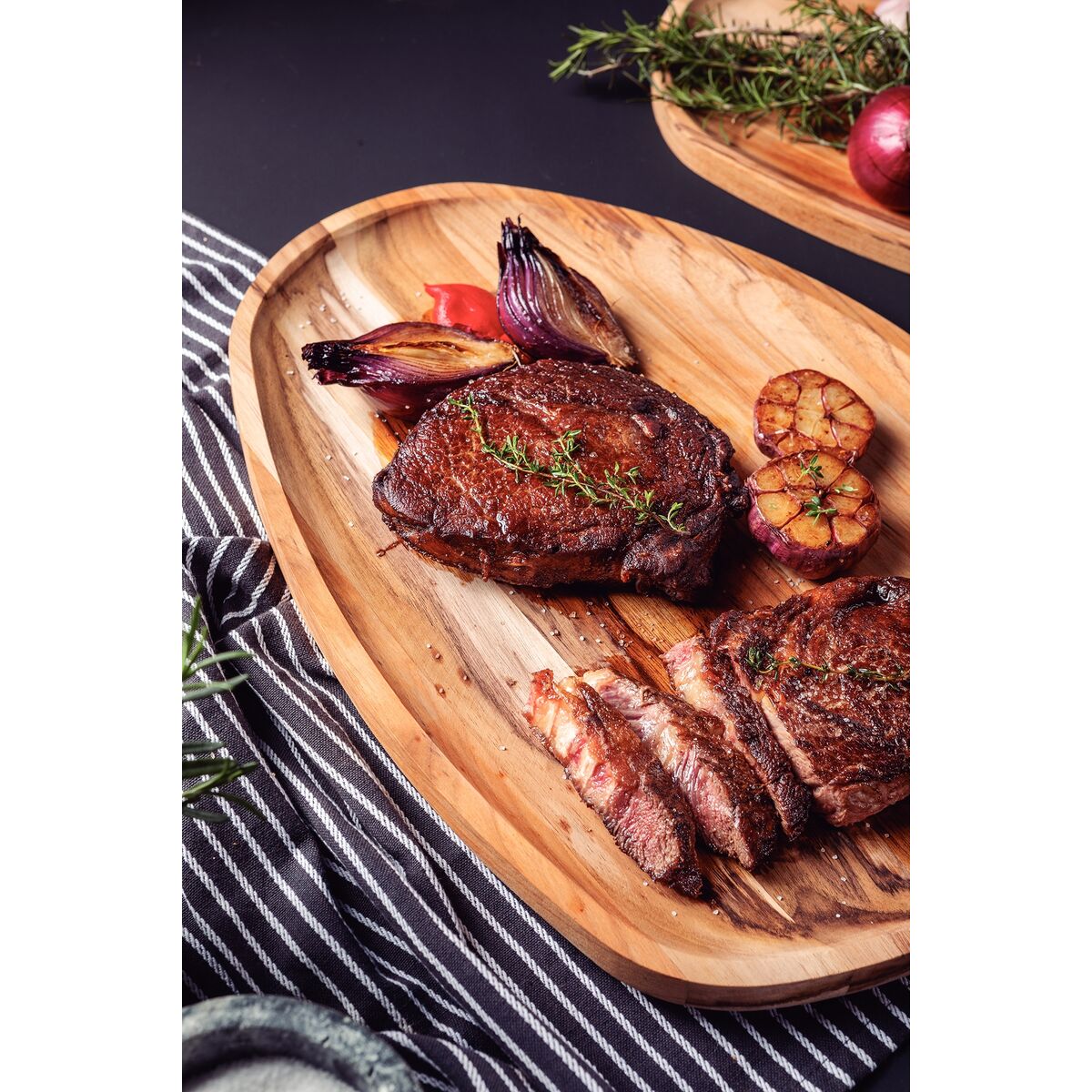 Tramontina Tabla de Madera Teca Churrasco Premium 44 x 33 cm