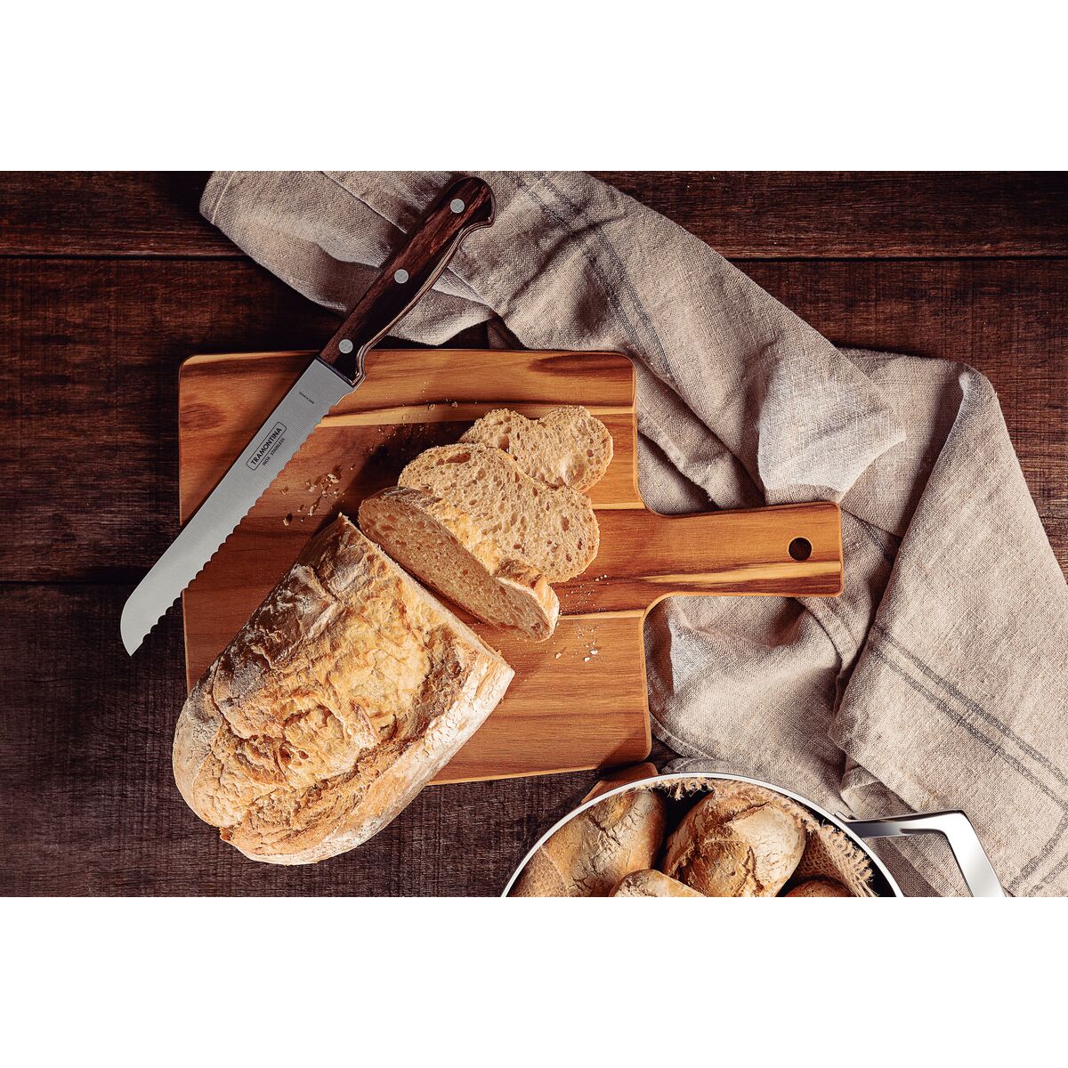 Tramontina Cuchillo para Pan Polywood 18 cm