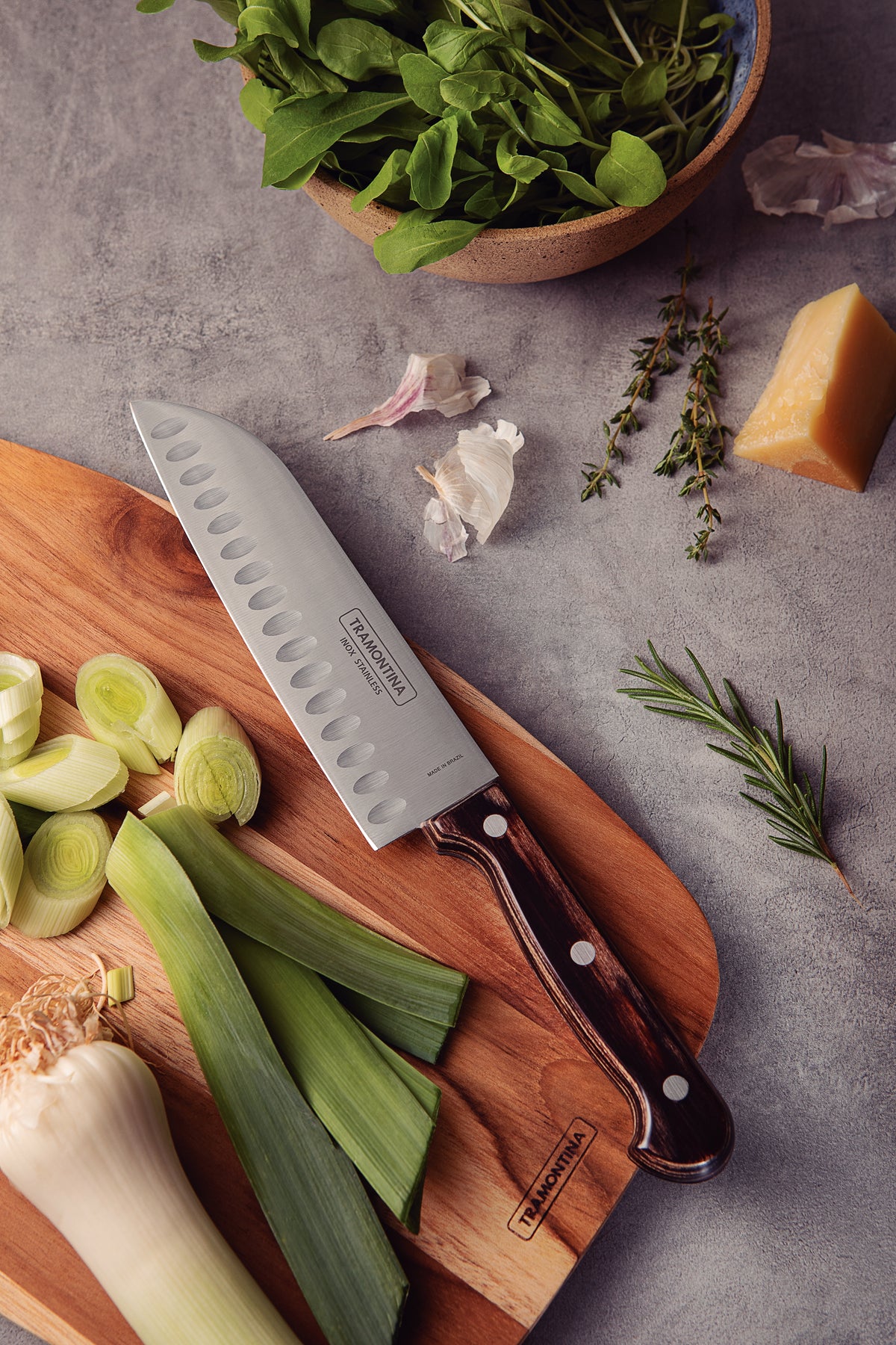Tramontina Cuchillo Santoku Polywood 18 cm