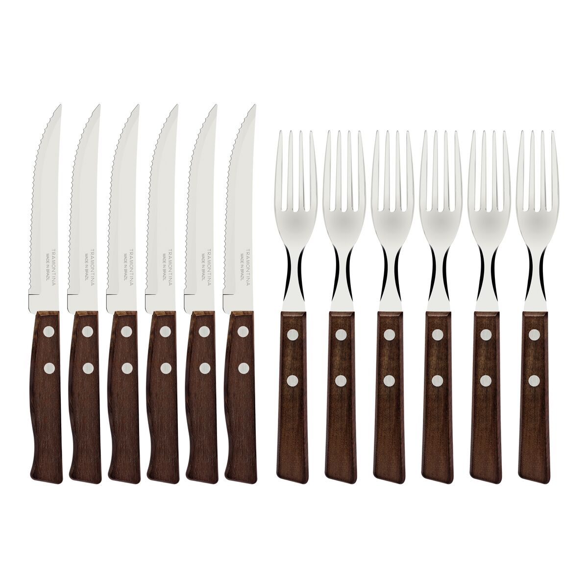 Tramontina Juego de Cubiertos para Carne/BBQ Tradicional 12 piezas