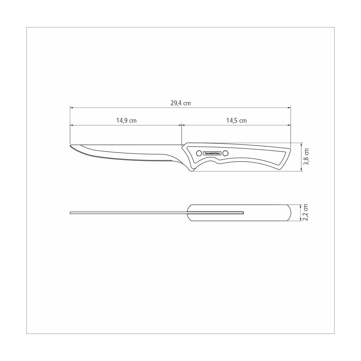 Cuchillo para Deshuesar en Acero Inoxidable Black Collection FSC 15 cm