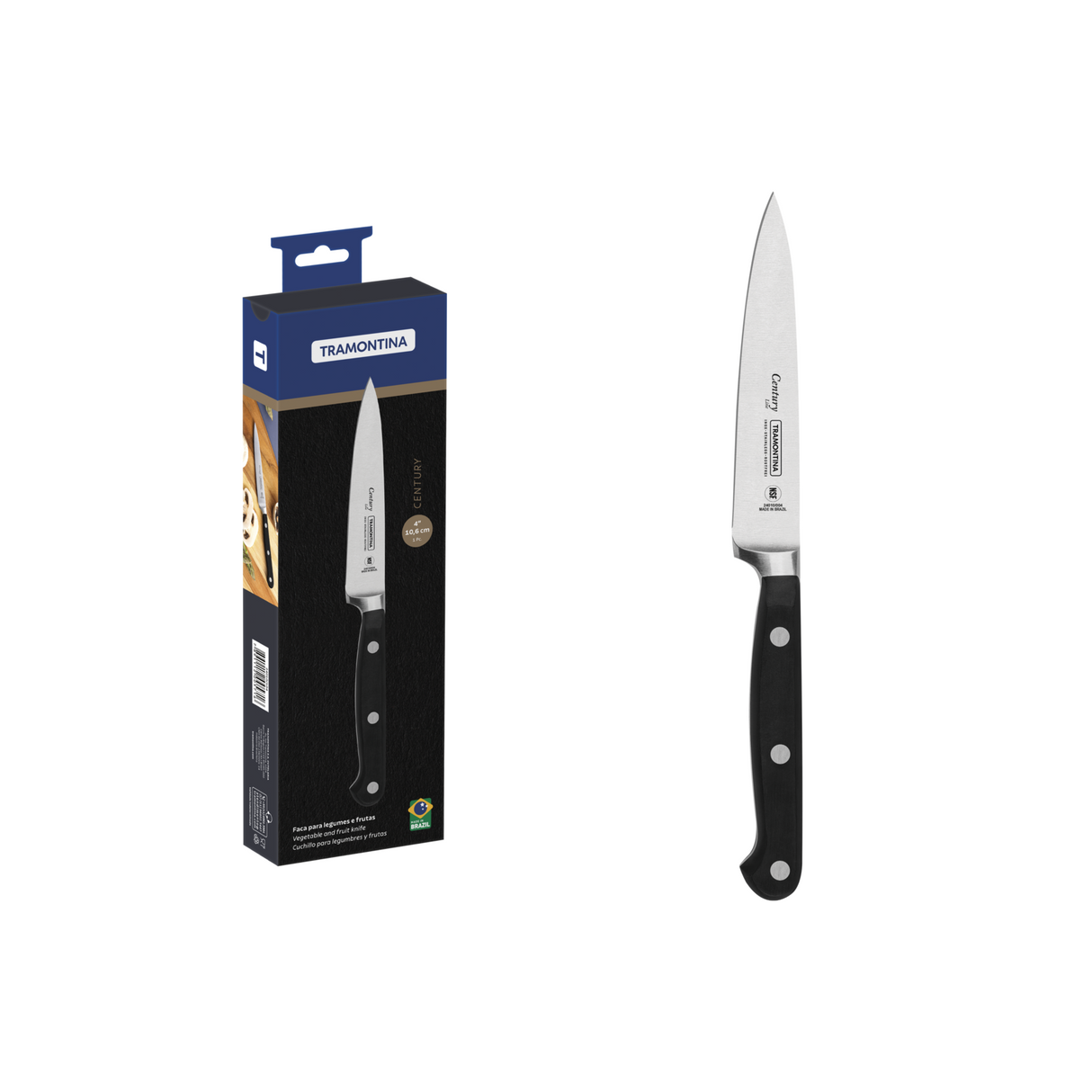 Tramontina Cuchillo para Legumbres y Frutas Century 10 cm