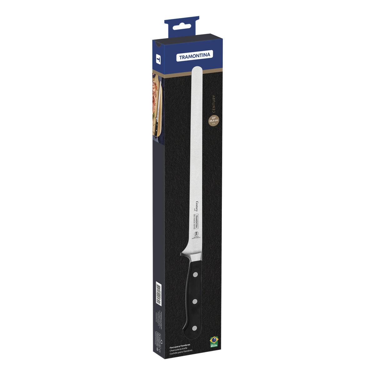 Tramontina Cuchillo Jamonero en Acero Inoxidable Century NSF 25,5 cm