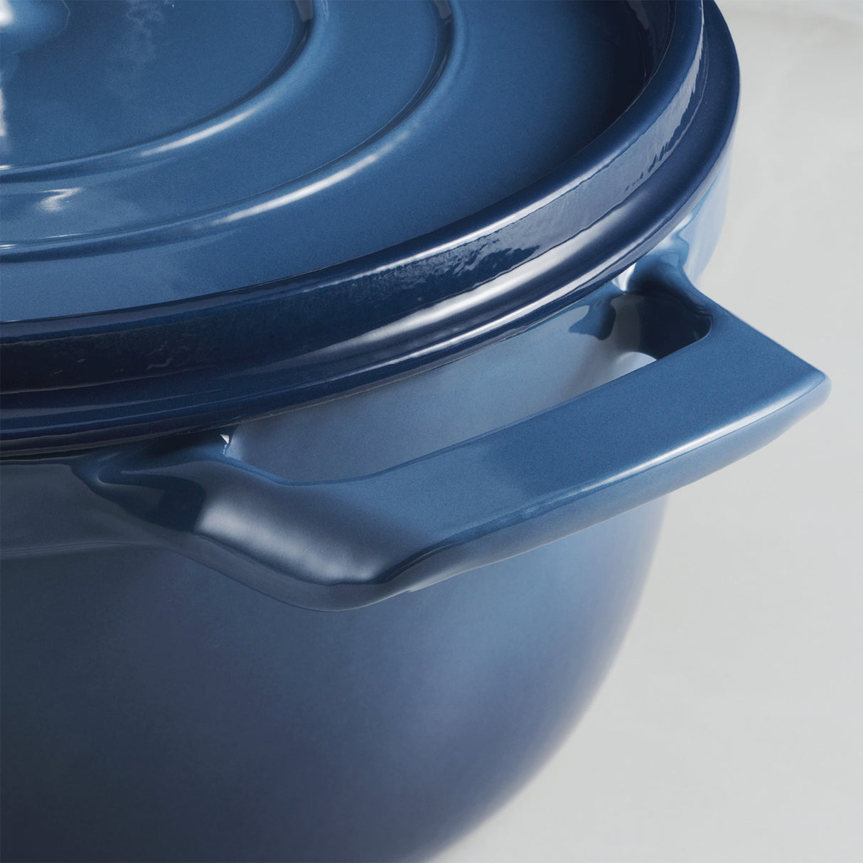 Tramontina Cocotte con Tapa de Hierro Fundido Esmaltado Azul 22 cm - 3,7L