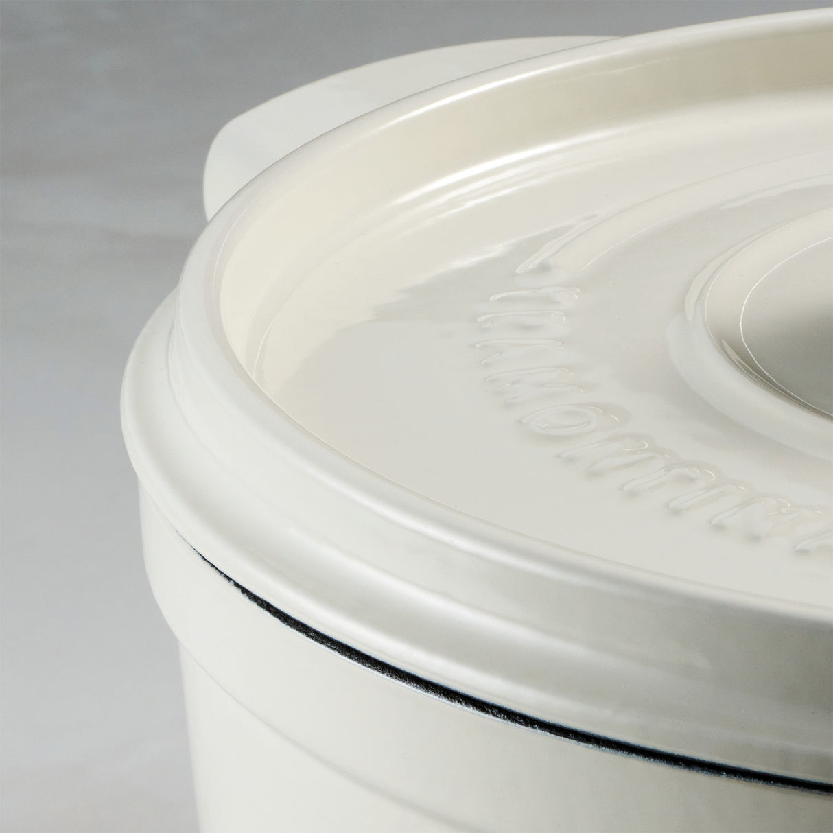Tramontina Cocotte con Tapa de Hierro Fundido Esmaltado Latte 22 cm - 3,7L