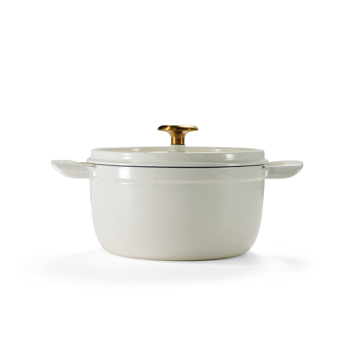 Tramontina Cocotte con Tapa de Hierro Fundido Esmaltado Latte 26 cm - 5,6 L
