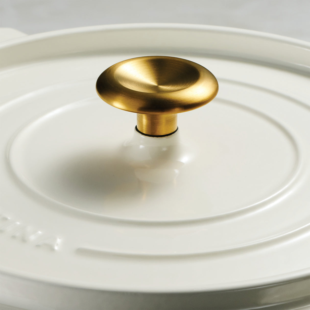 Tramontina Cocotte con Tapa de Hierro Fundido Esmaltado Latte 26 cm - 5,6 L