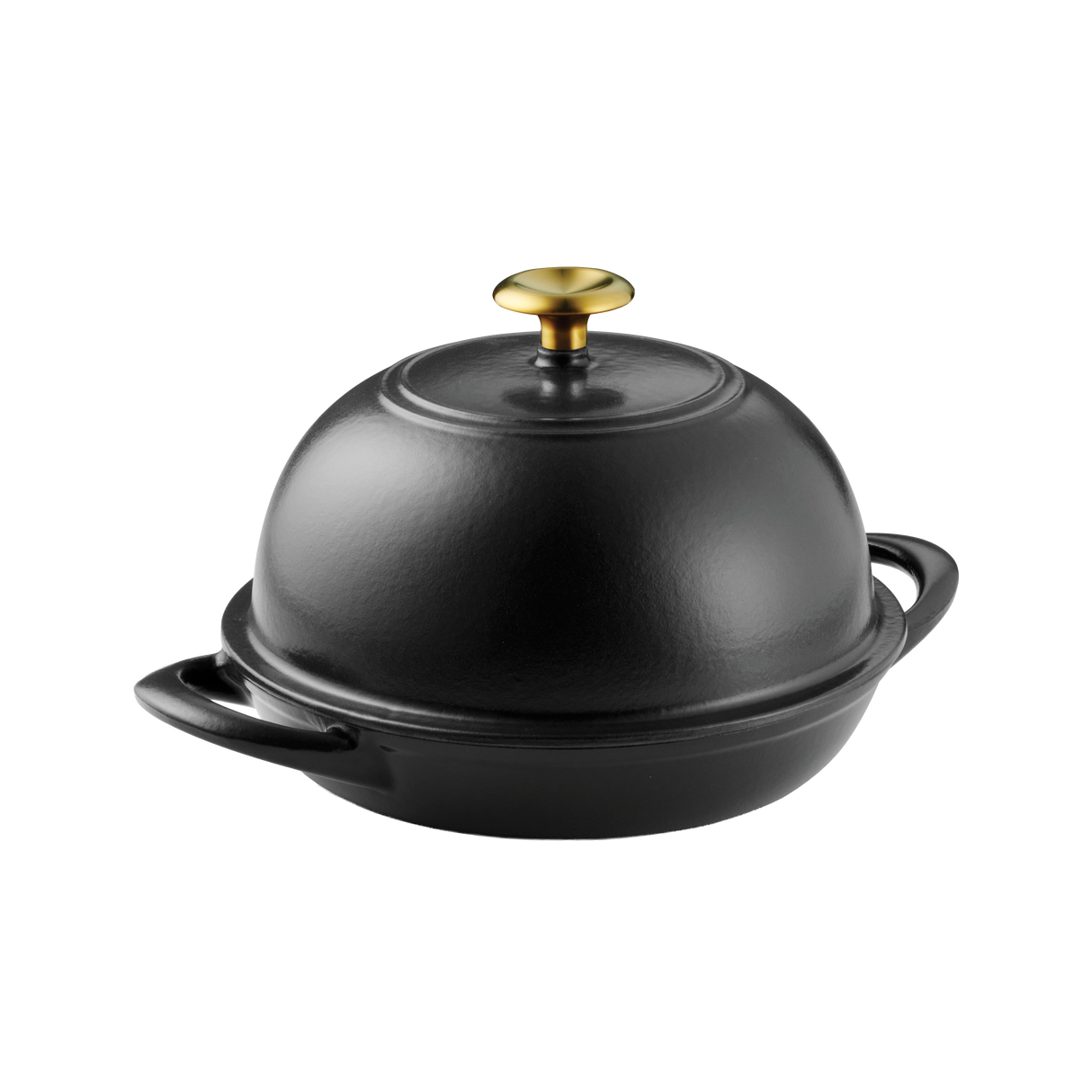 Tramontina Cazuela Horno para Pan de Hierro Fundido Esmaltado Negro 24 cm - 1,6L