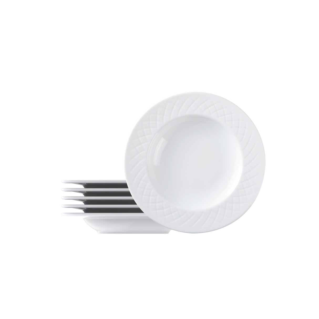 Tramontina Juego de Platos Hondos de porcelana Ingrid 23 cm 6 unidades