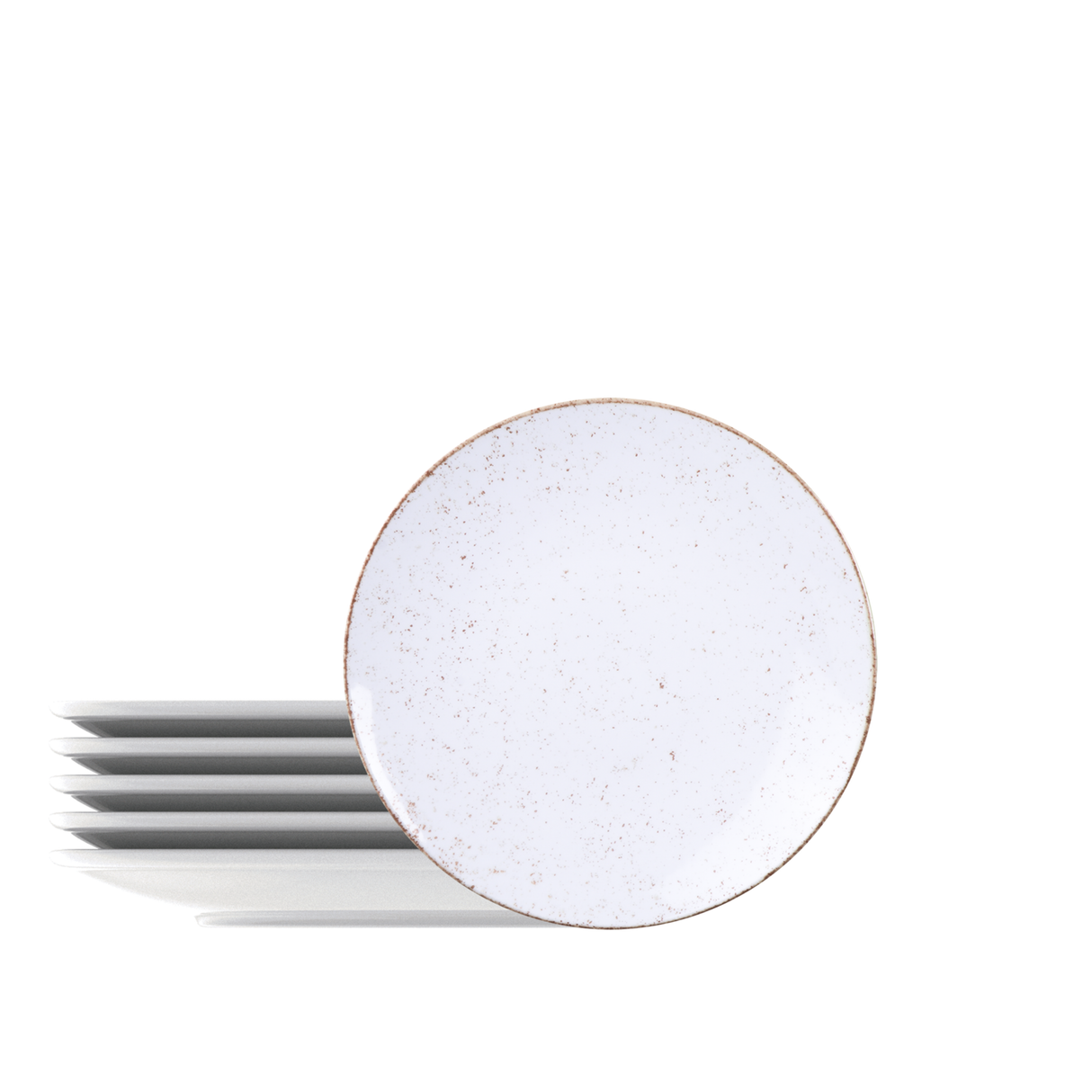 Tramontina Juego de Platos de Postre Rústico Marrón en Porcelana 21 cm 6 Piezas