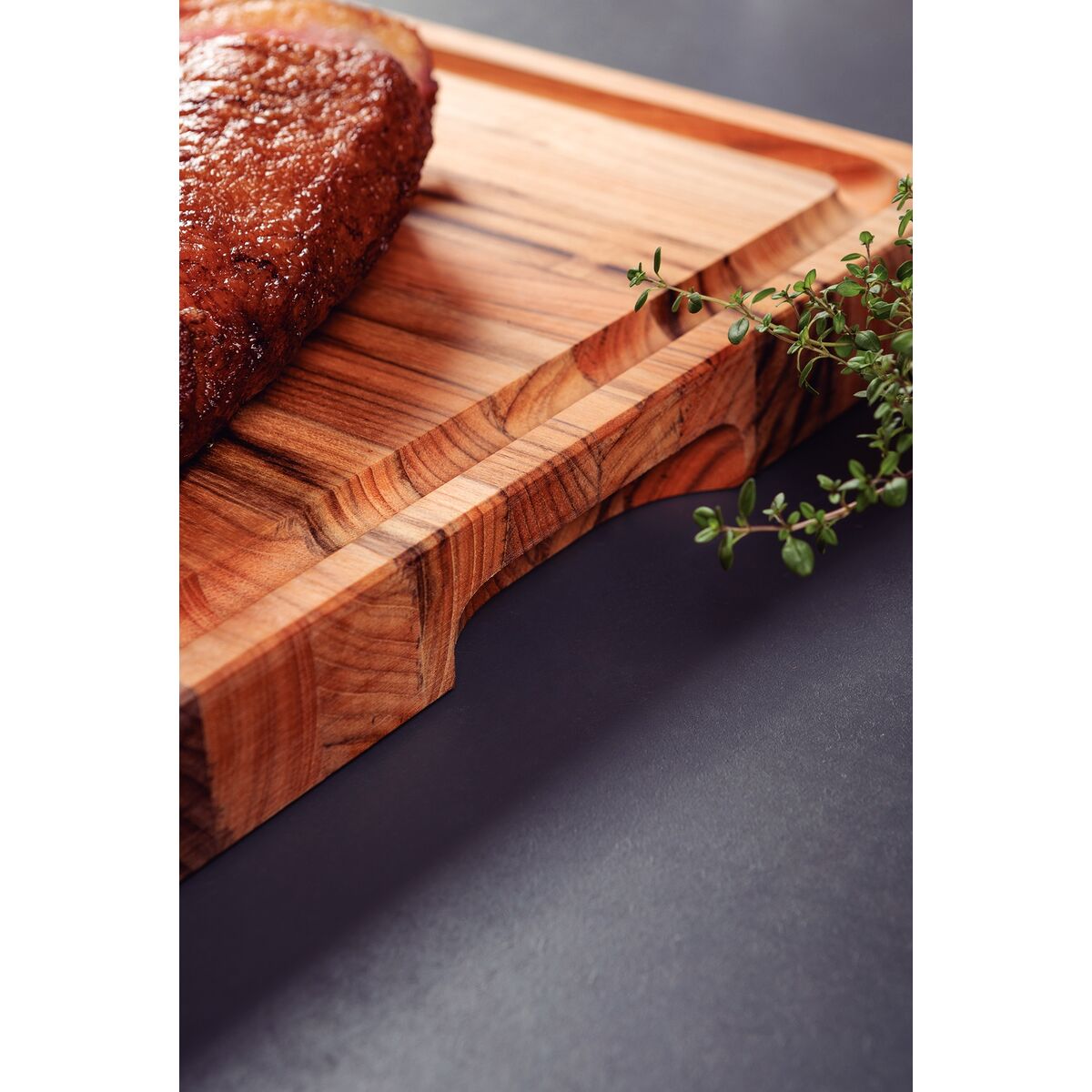 Tramontina Tabla de Madera Teca Churrasco Premium 60 x 40 cm
