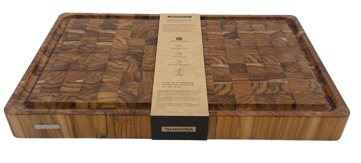 Tramontina Tabla de Madera Teca Churrasco Premium 60 x 40 cm