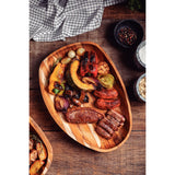 Tramontina Tabla Bandeja de Madera Teca Churrasco Premium 44 x 33 cm