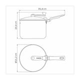 Tramotina Olla para Palomitas de Aluminio y Antiadherente Loreto NO APTO PARA INDUCCIÓN 20 cm 3,5 L