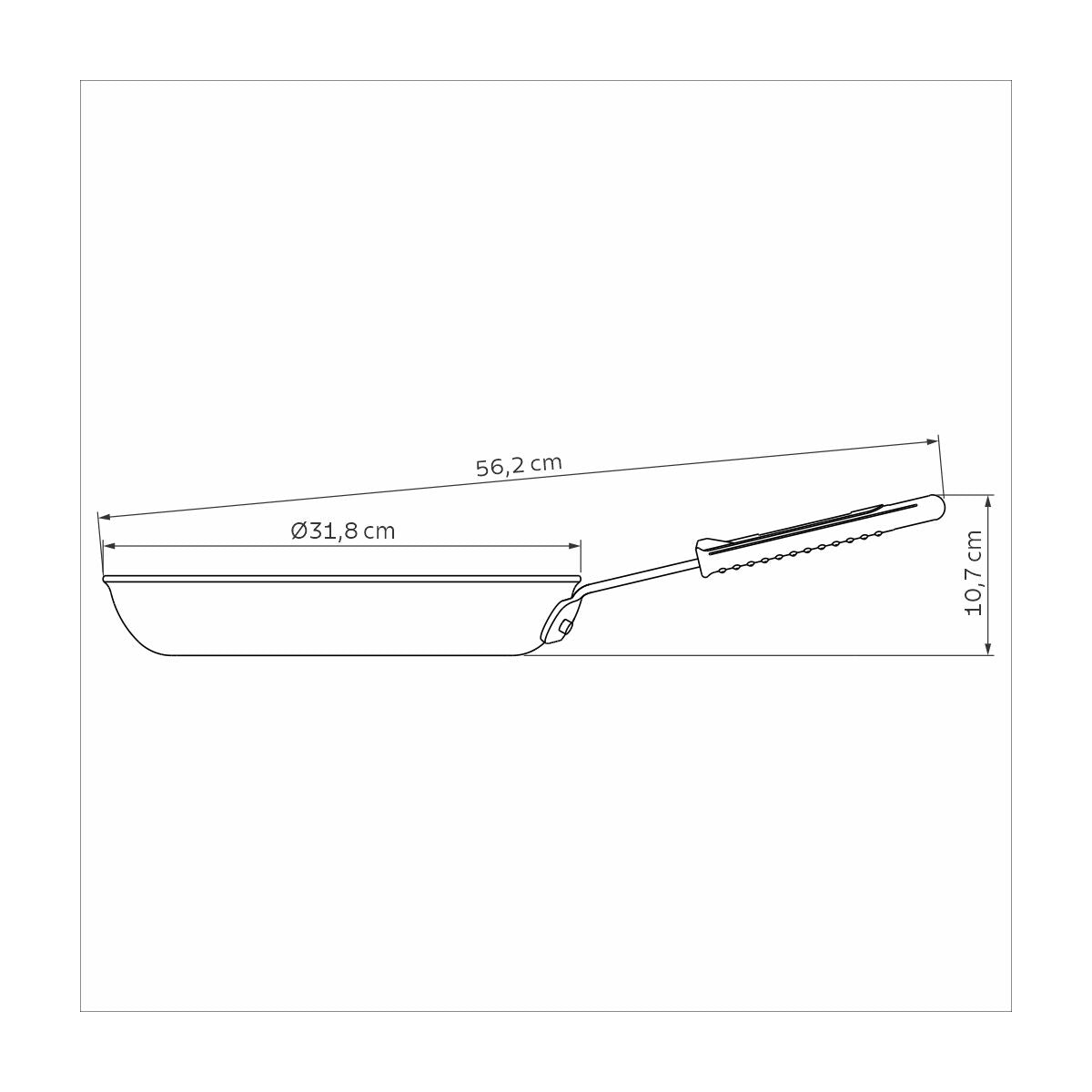 Tramontina Sartén Professional de Alumínio con Antiadherente Starflon Premium 30 cm 3L