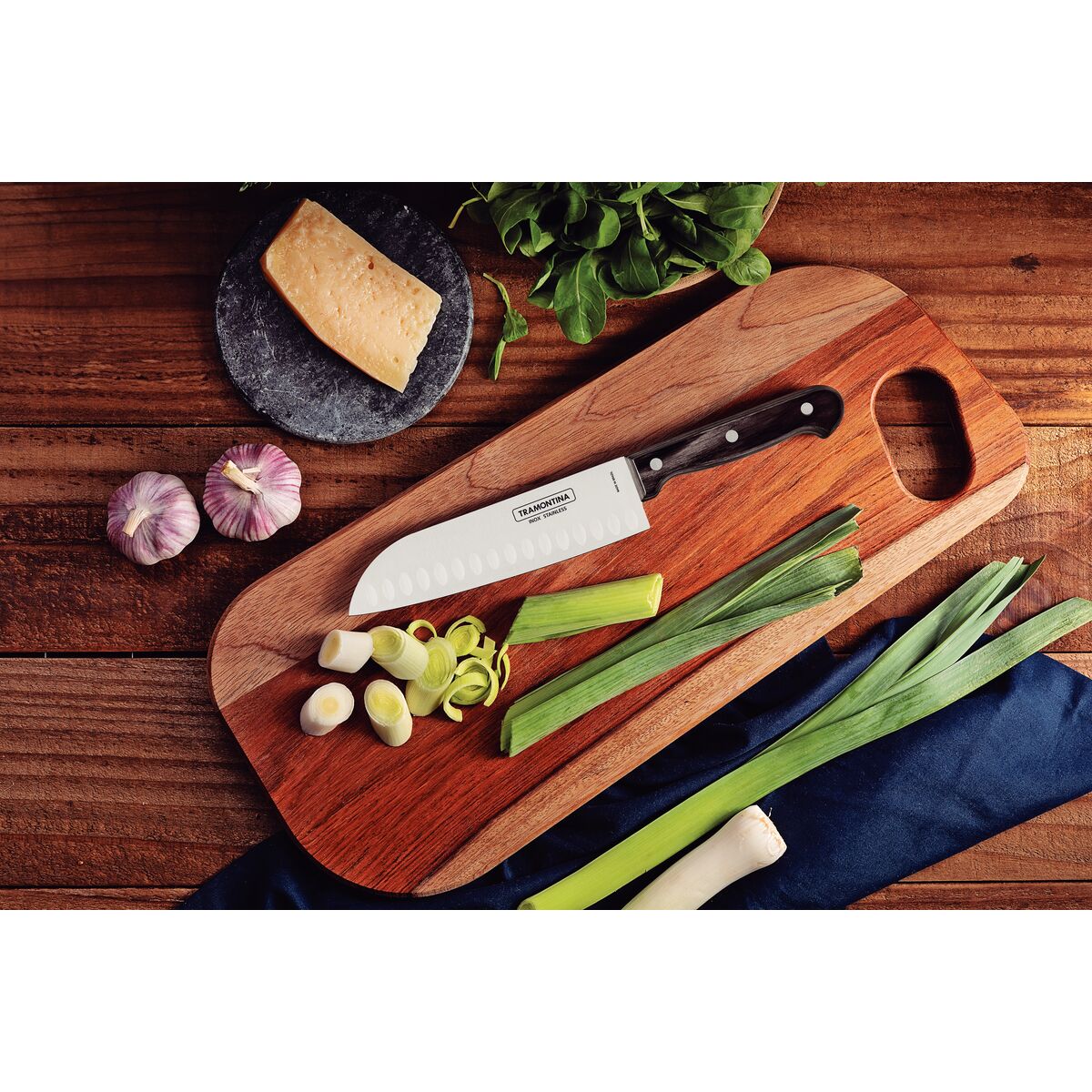 Tramontina Cuchillo Santoku Polywood 18 cm