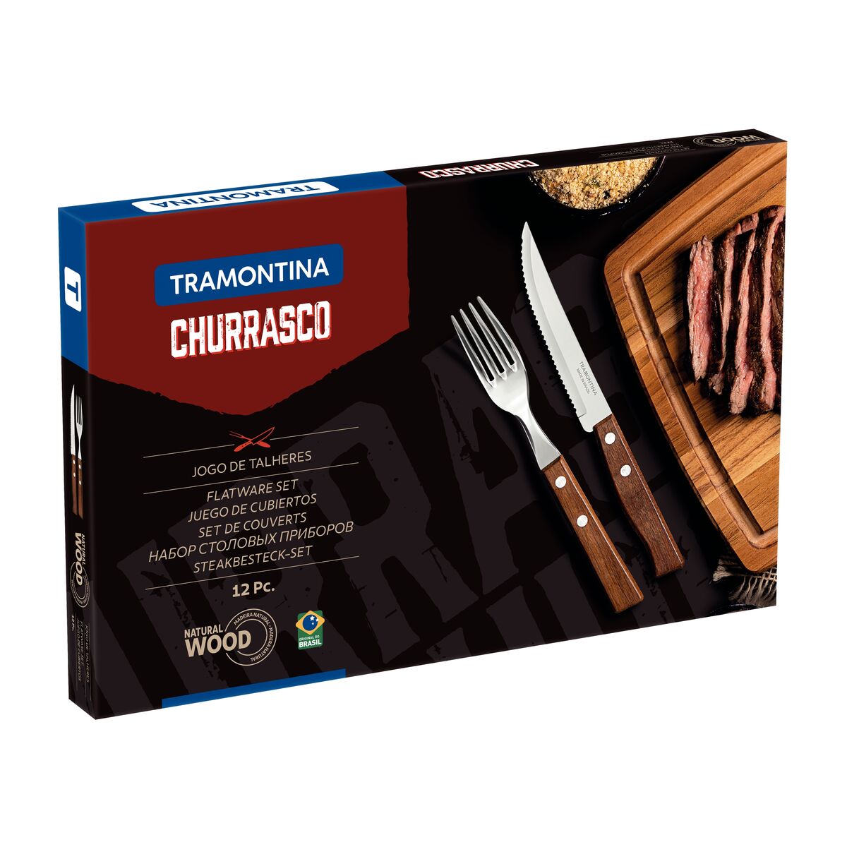 Tramontina Juego de Cubiertos para Carne/BBQ Tradicional 12 piezas