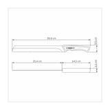 Cuchillo Dentado Churrasco Black FSC 28 cm
