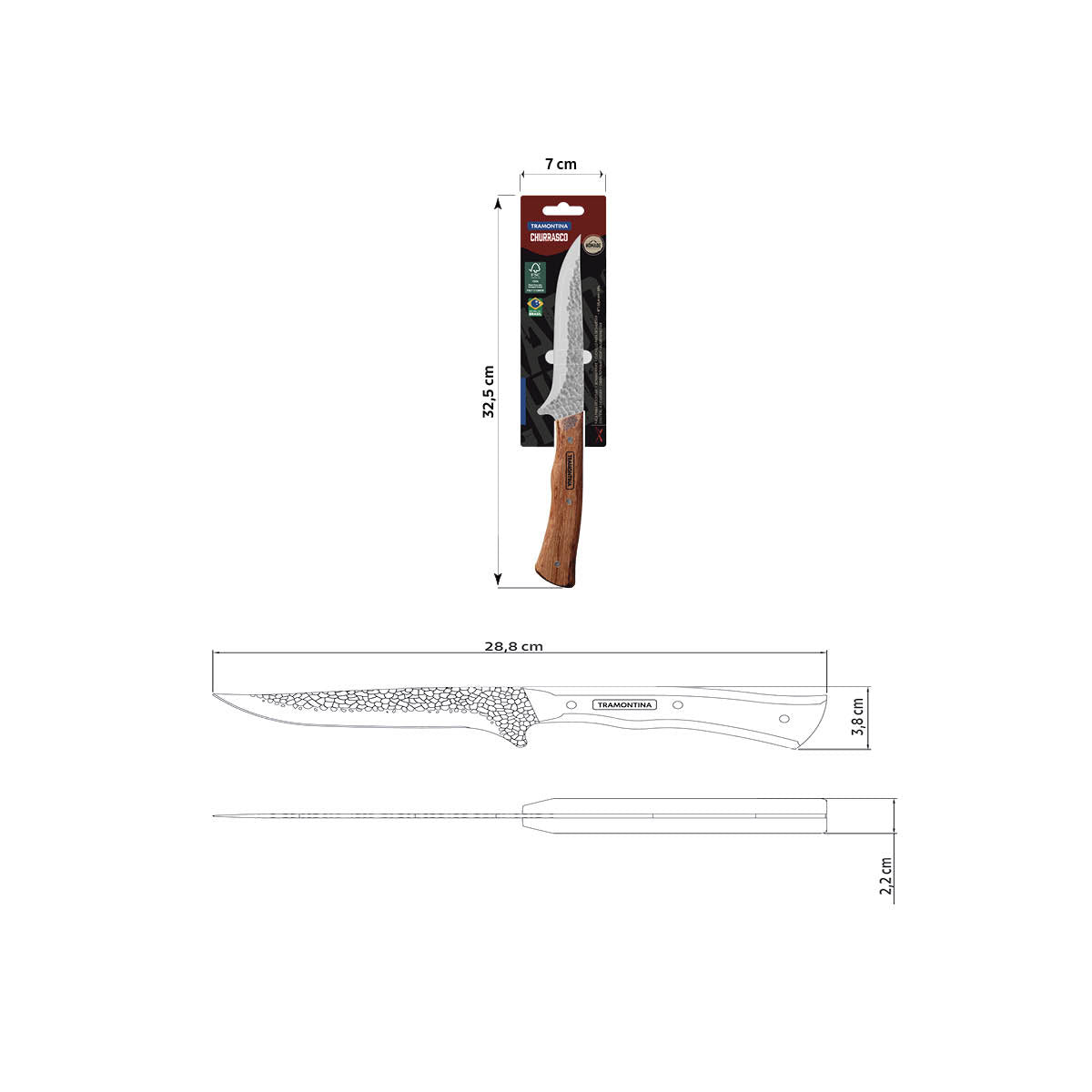 Cuchillo para Deshuesar en Acero Inoxidable Nômade FSC 15 cm