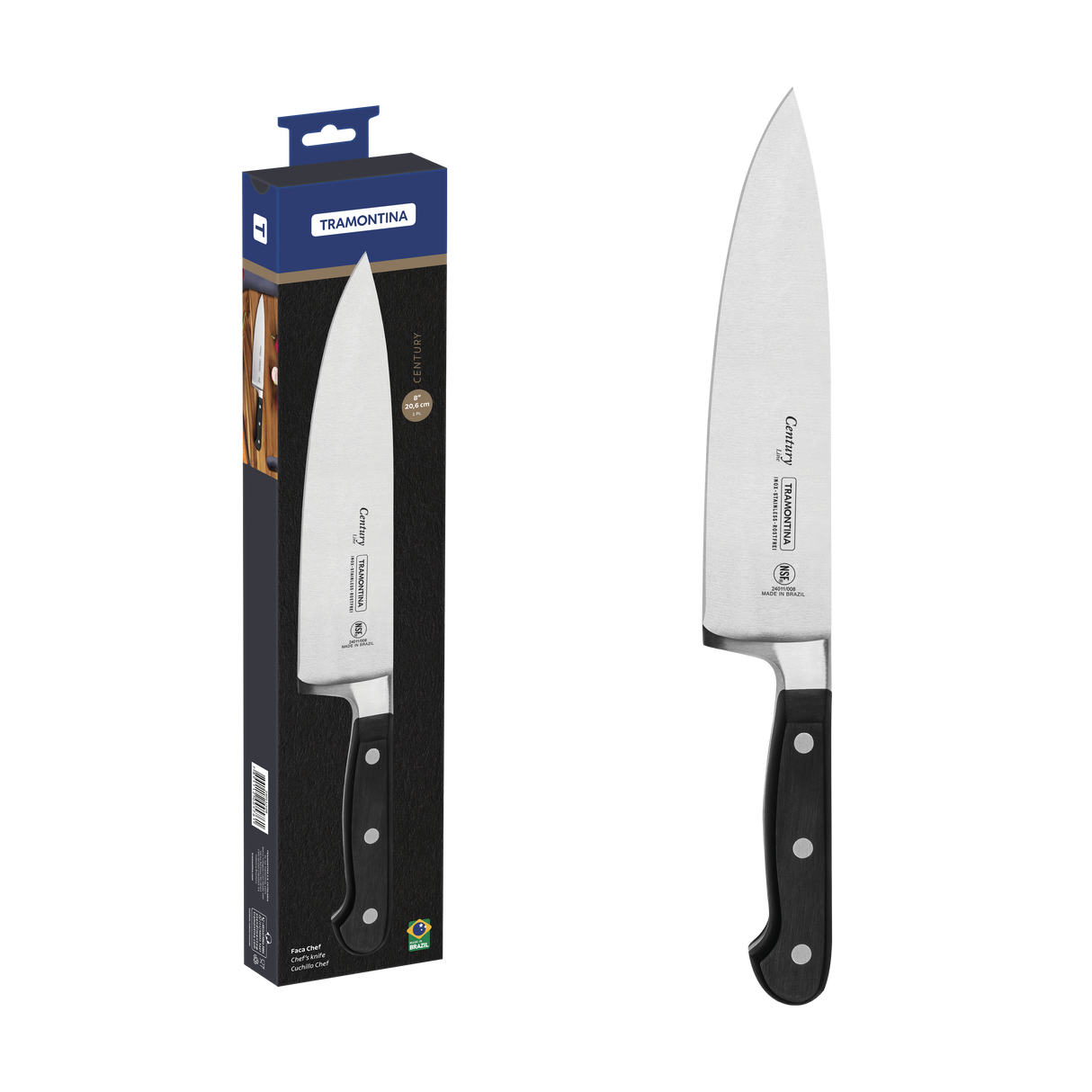 Tramontina Cuchillo Cocinero Century NSF 20 cm