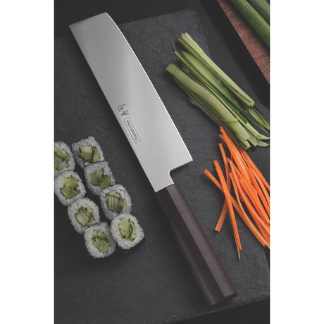 Tramontina Cuchillo Nakiri en Acero Inoxidable Sushi 18 cm