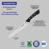 Cuchillo para Pan en Acero Inoxidable Solutta 20,5 cm