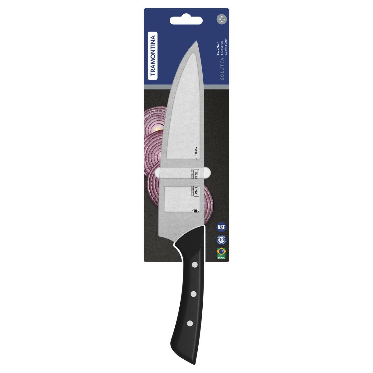 Cuchillo Cocinero en Acero Inoxidable Solutta 21 cm