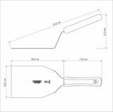 Tramontina Espátula de Acero Inoxidable para Hamburguesas Profesional 19 cm