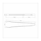 Tramontina Pinza para Carne de Acero Inoxidable con Mango de Madera 47 cm