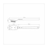 Tramontina Cepillo para Limpiar Parrilla con Mango de Madera 42 cm
