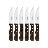 Tramontina Juego de Cuchillos para Asado Jumbo Polywood Castaño 6 Piezas
