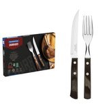 Tramontina Juego de Cubiertos para Carne Polywood Castaño 12 piezas