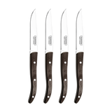 Tramontina Juego de Cuchillos para Carne Polywood Castaño Microdentado 4 Piezas