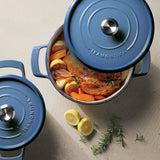 Tramontina Cocotte con Tapa de Hierro Fundido Esmaltado Azul 22 cm - 3,7L