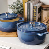 Tramontina Cocotte con Tapa de Hierro Fundido Esmaltado Azul 26 cm - 5,6L
