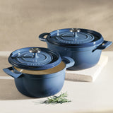 Tramontina Cocotte con Tapa de Hierro Fundido Esmaltado Azul 26 cm - 5,6L
