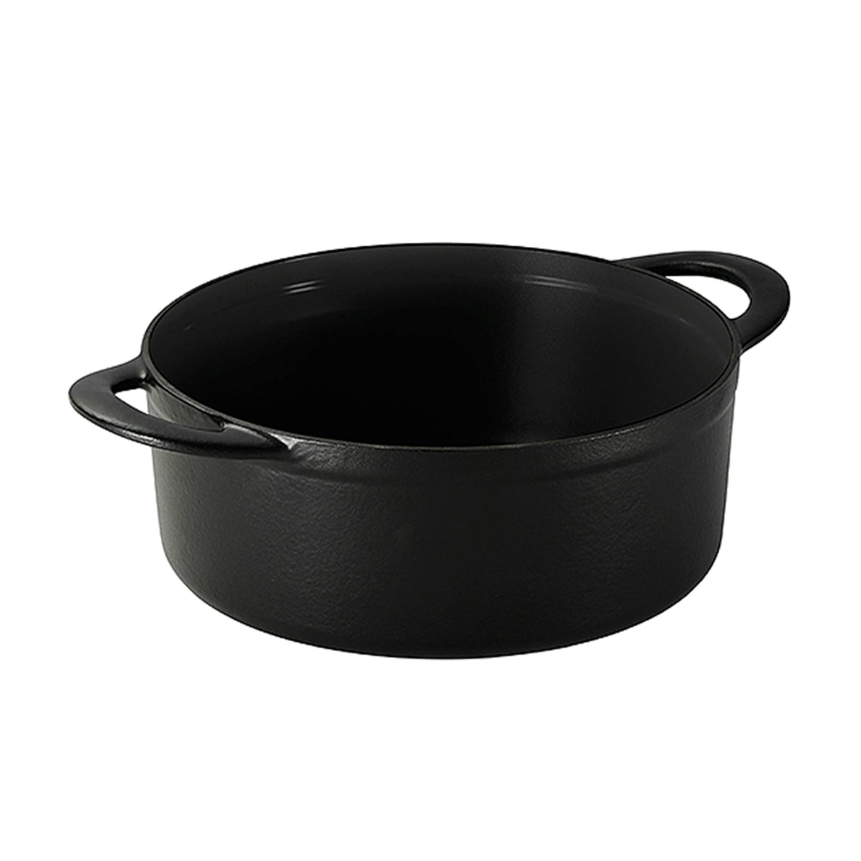 Tramontina Juego de Ollas de Hierro Fundido Esmaltado Apilables Negro 3 piezas