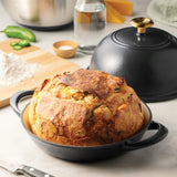 Tramontina Cazuela Horno para Pan de Hierro Fundido Esmaltado Negro 24 cm - 1,6L