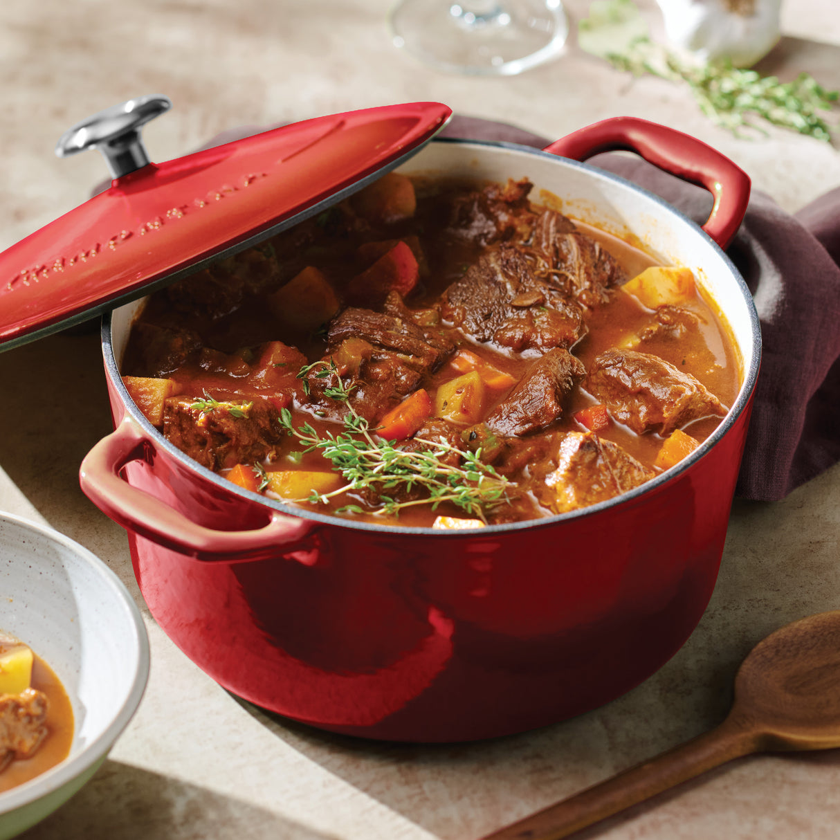 Tramontina Cocote de Hierro Fundido Esmaltado Rojo Bestow 28 cm 6,2L
