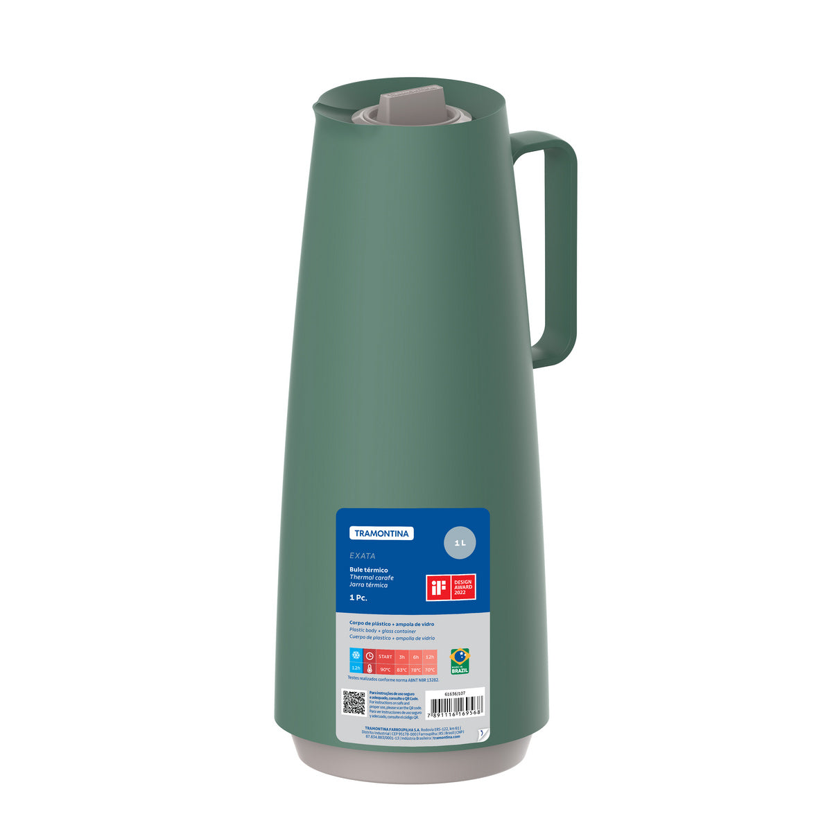 Tramontina Jarra Térmica Exata Verde 1L