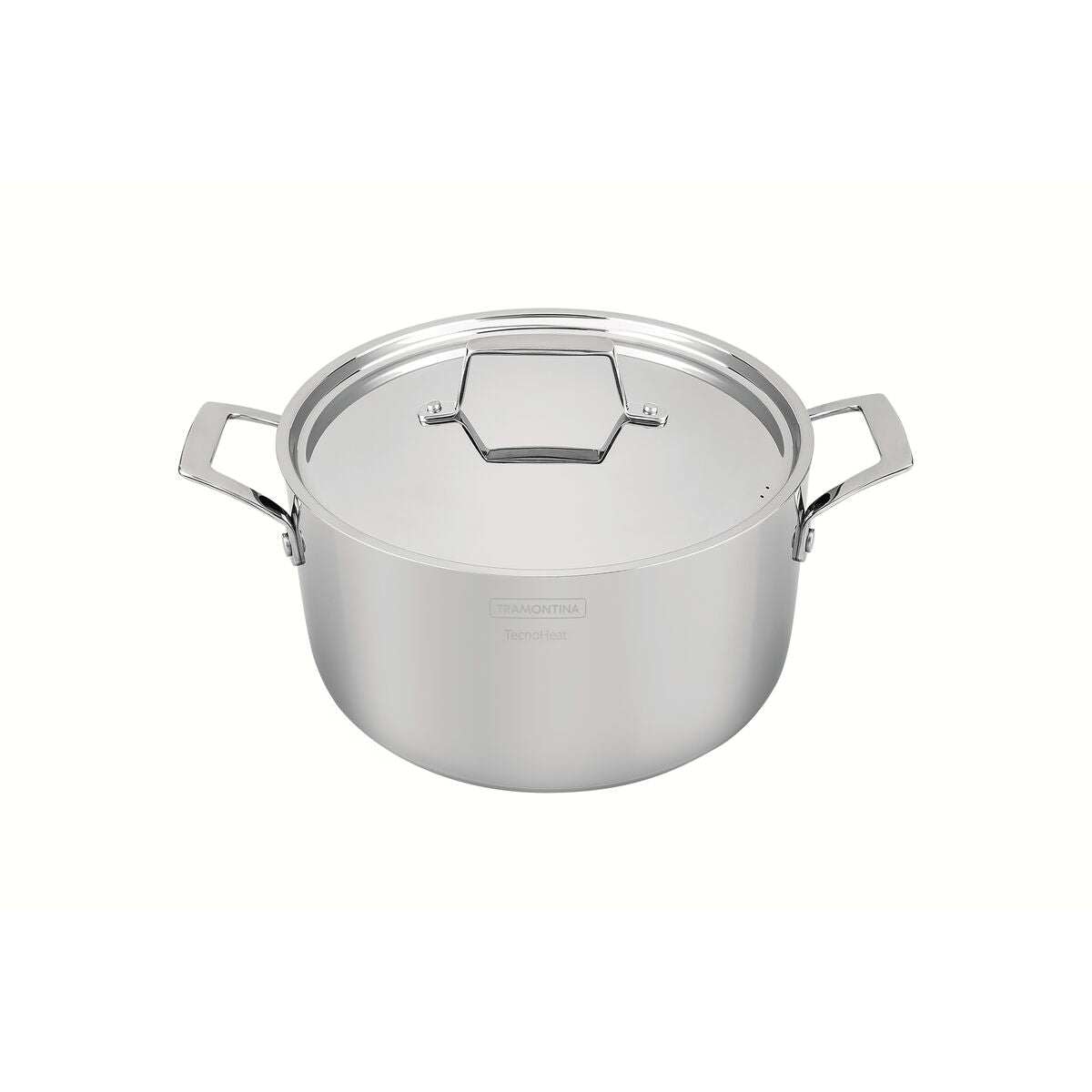 Tramontina Cacerola Honda Tri-Ply Grano de Acero Inoxidable 24 cm
