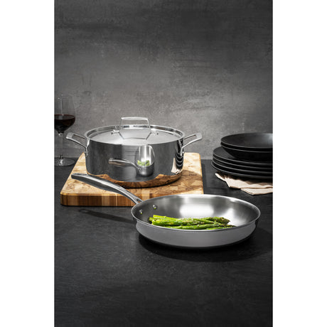 Tramontina Cacerola Tri-Ply Grano de Acero Inoxidable 24 cm 4,7L