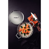 Tramontina Cacerola Honda Tri-Ply Grano de Acero Inoxidable 20 cm 3,8L