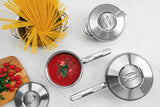 Tramontina Batería de Cocina de Acero Inoxidable con Fondo Triple Solar 4 Piezas