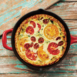 Tramontina Sartén de Hierro Fundido Esmaltado sin Tapa Rojo Bestow 25 cm 2,3L