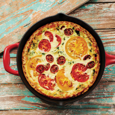 Tramontina Sartén de Hierro Fundido Esmaltado sin Tapa Rojo Bestow 25 cm 2,3L