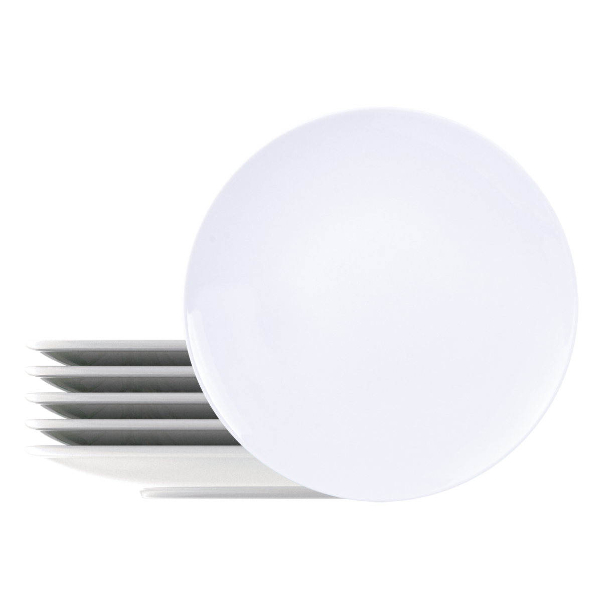 Tramontina Juego de Platos Llanos en Porcelana Leonora 25 cm 6 unidades